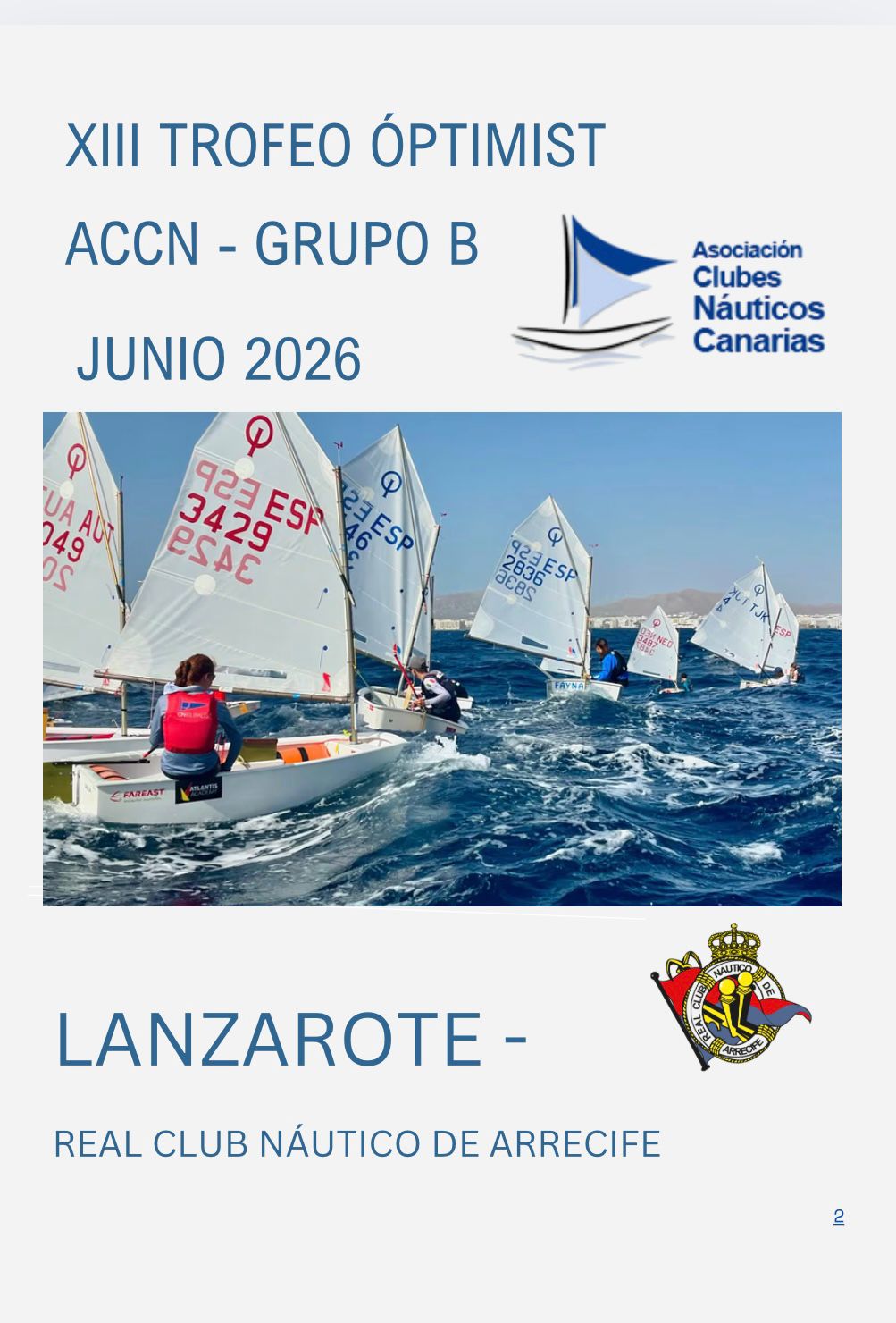 XIII TROFEO OPTIMIST ACCN - Junio 2026